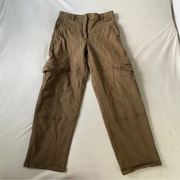 Aritzia Wilfred Modern Cargo Pants Womens 6 Olive Green - Picture 2 of 4
